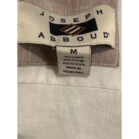 Joseph Abboud Men's White Long Sleeve Button Down Collared Casual Shirt Size M - Picture 3 of 4